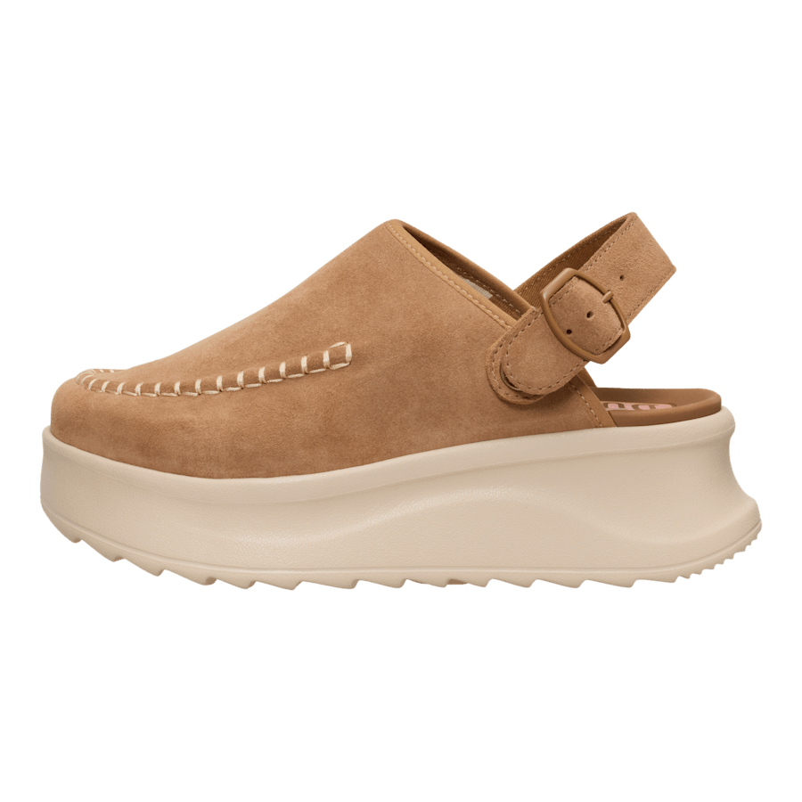 products/44259-265_DELRAY CLOG SUEDE_TAN_LEFT_SIDE - HEYDUDE